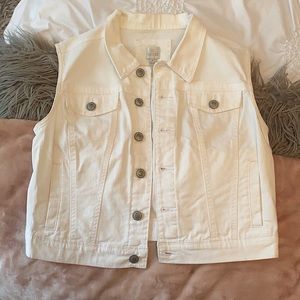 LC Lauren Conrad White Denim jacket